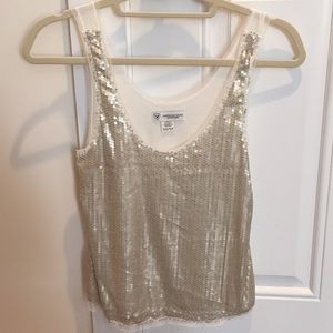 Sequin Champagne Tank